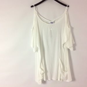 New Always For Me Women's Top White Size 3X